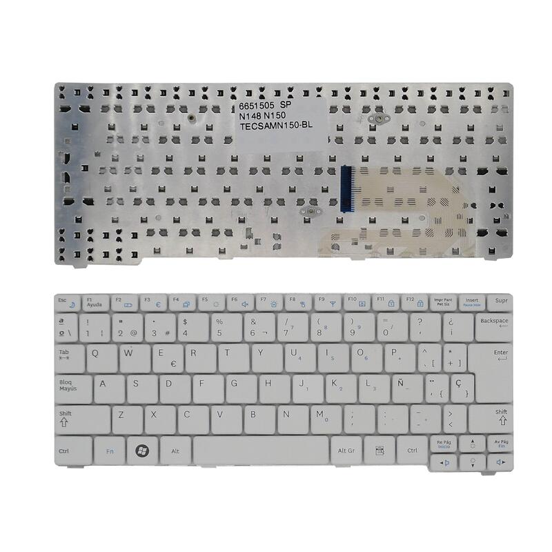 Teclado Para Portátil Samsung Nb30 N128 N148 N145 N150 Np10 Blanco