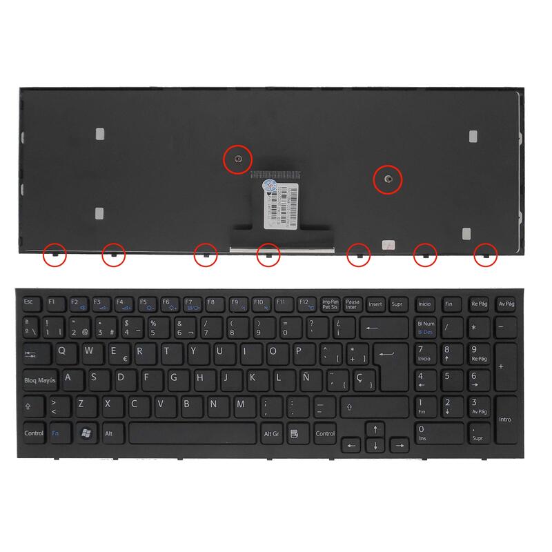 Teclado Para Portátil Sony Vaio Pcg-71211m Vpc-Eb4z1e Vpceb4z1e Pcg-71311m