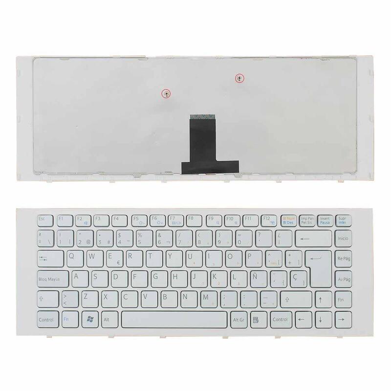 Teclado Para Portátil Sony Vaio Vpc-Eg Blanco