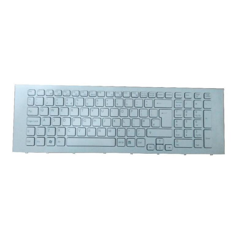 Teclado Para Portátil Sony Vaio Vpc Ej Series Con Marco Blanco