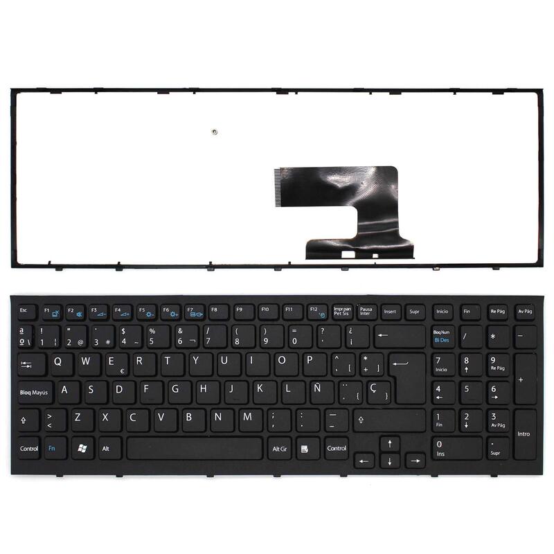 Teclado Para Portátil Sony Vaio Vpc El Vpc Eh Series Con Marco Negro