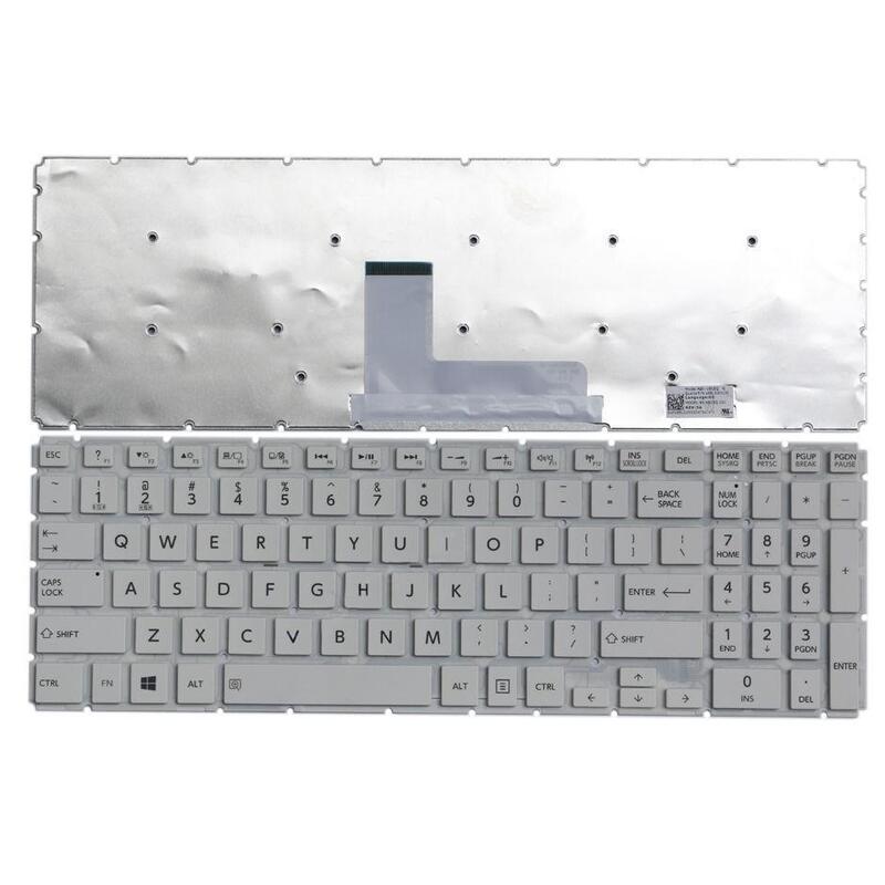 Teclado Para Portátil Toshiba Satellite L55-B L55d-B L55dt-B L55t-B Nsk-V91sq Aebliu00120 9z.Nbcsq.101 Blanco