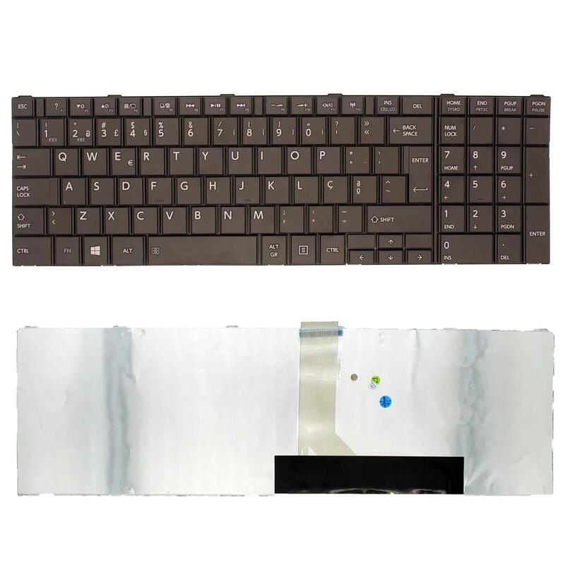 Teclado Para Portátil Toshiba Satellite L850 C850 L850d L855 L870 L870d Sin Marco Portugués