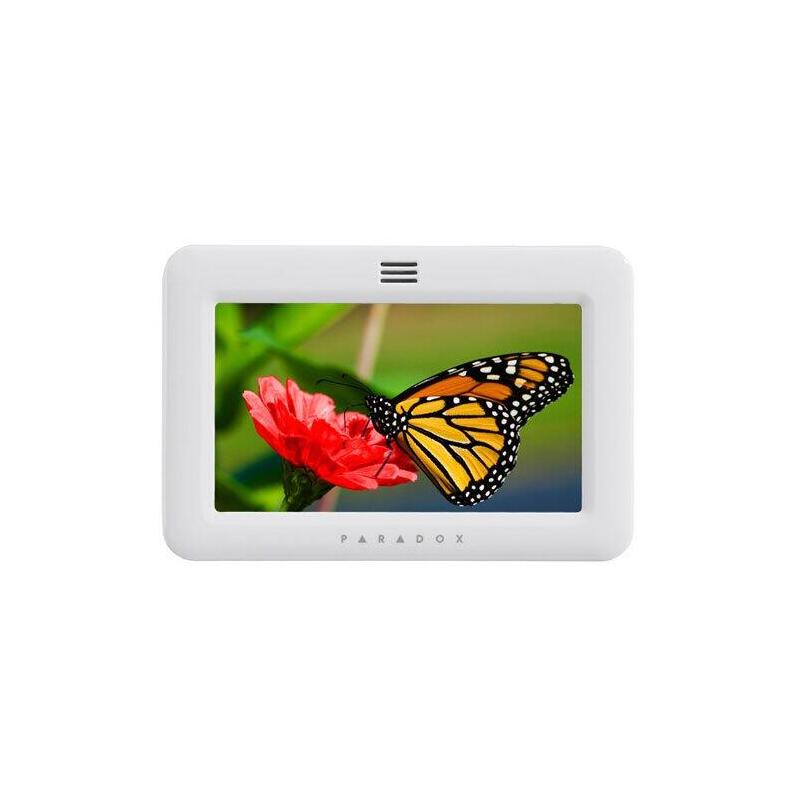 Teclado Paradox Con Pantalla Táctil Grado 3. Color Blanco Tm50-White