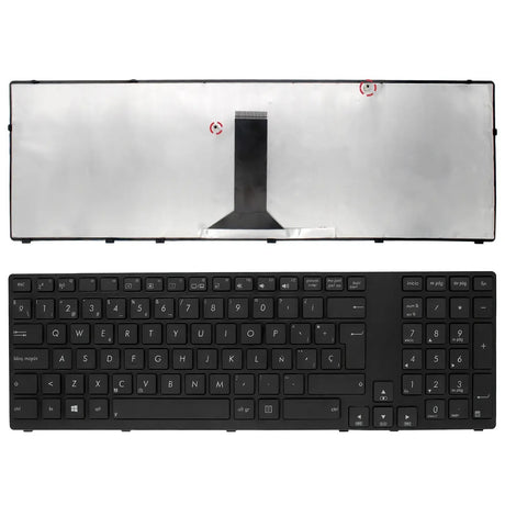 Teclado Para Portátil Asus K95 K95V K95Vb K95Vj K95Vm X93 X93S X93Sm X93Sv Marco Brillante