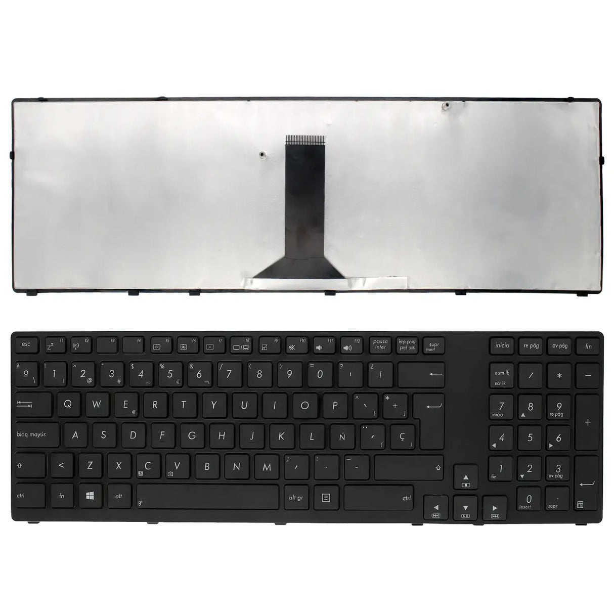 Teclado Para Portátil Asus K95 K95V K95Vb K95Vj K95Vm X93 X93S X93Sm X93Sv Marco Brillante