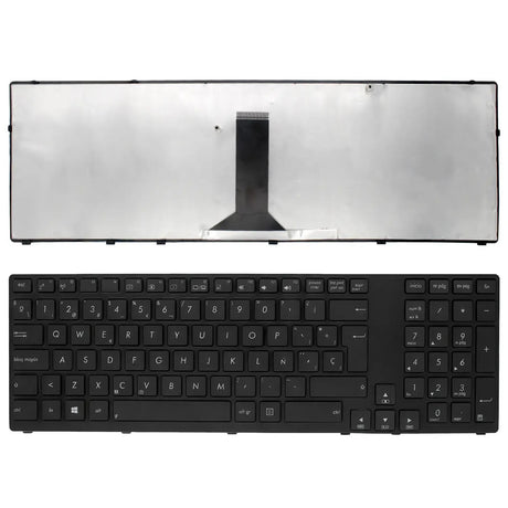 Teclado Para Portátil Asus K95 K95V K95Vb K95Vj K95Vm X93 X93S X93Sm X93Sv Marco Brillante