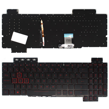 Teclado Retroiluminado Para Portátil Asus Tuf Gaming Fx504 Fx504Gd Fx504Ge Fx504Gm Series