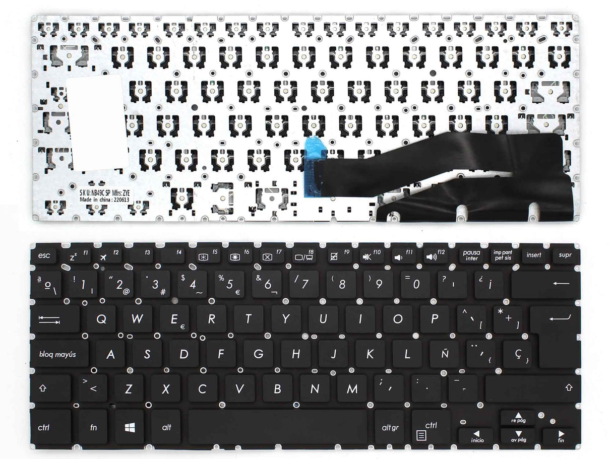 Teclado Para Portátil Asus Vivobook Flip 14 Tp410 Tp410U Tp410Ua Tp410Uf Tp410Ur Tp401