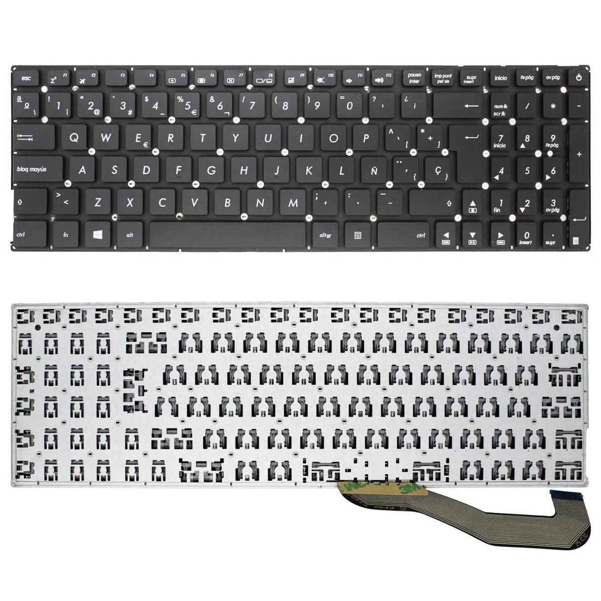 Teclado Para Portátil Asus X543 X543Ub X543Ba X543Ua X543Ma X543U X543L X543La Negro