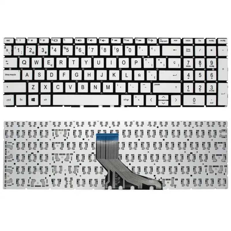 Teclado Para Portátil Hp Pavilion 15-Cs 15-Csxxx Blanco