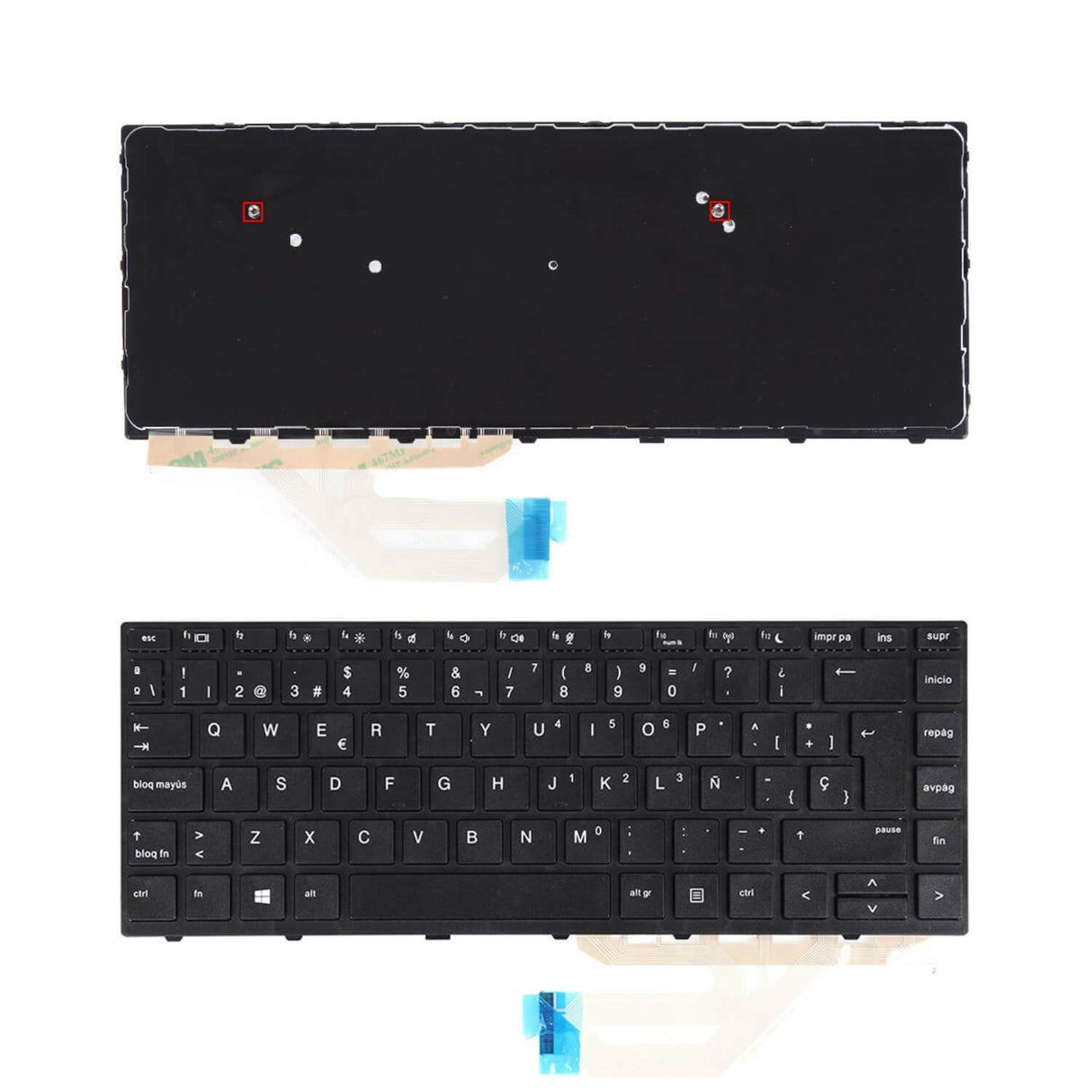 Teclado Para Portátil Hp Probook 430 G5 440 G5 445 G5 Negro Con Marco