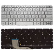 Teclado Para Portátil Hp Spectre 13-4000 13-4100 13-4200 X360 Plata Sin Marco