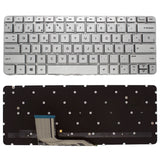 Teclado Para Portátil Hp Spectre 13-4000 13-4100 13-4200 X360 Plata Sin Marco