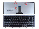 Teclado Para Portátil Lenovo Flex 14 G400S Negro Con Marco Plata