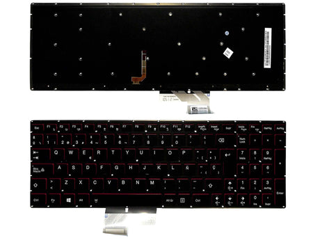 Teclado Para Portátil Lenovo Ideapad Y50-70 Y70-70 Retroiluminado
