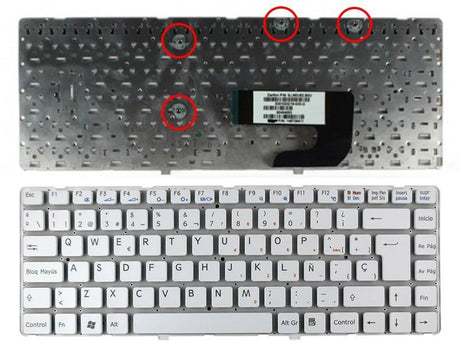 Teclado Para Portátil Sony Vgn-Nw Series 148738061 Blanco