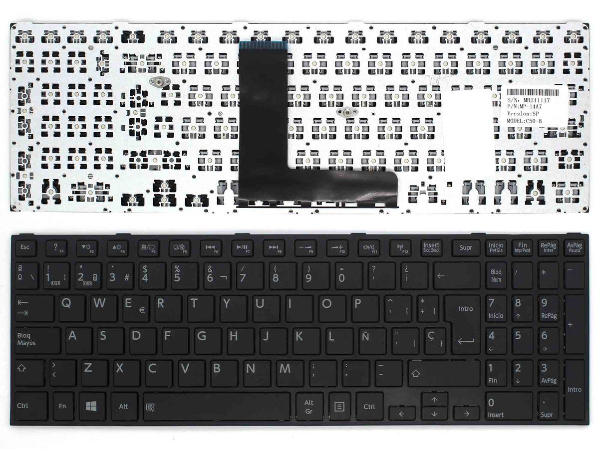 Teclado Español Para Portátil Toshiba Satellite C50T-A C50-B C50D-B K000890300