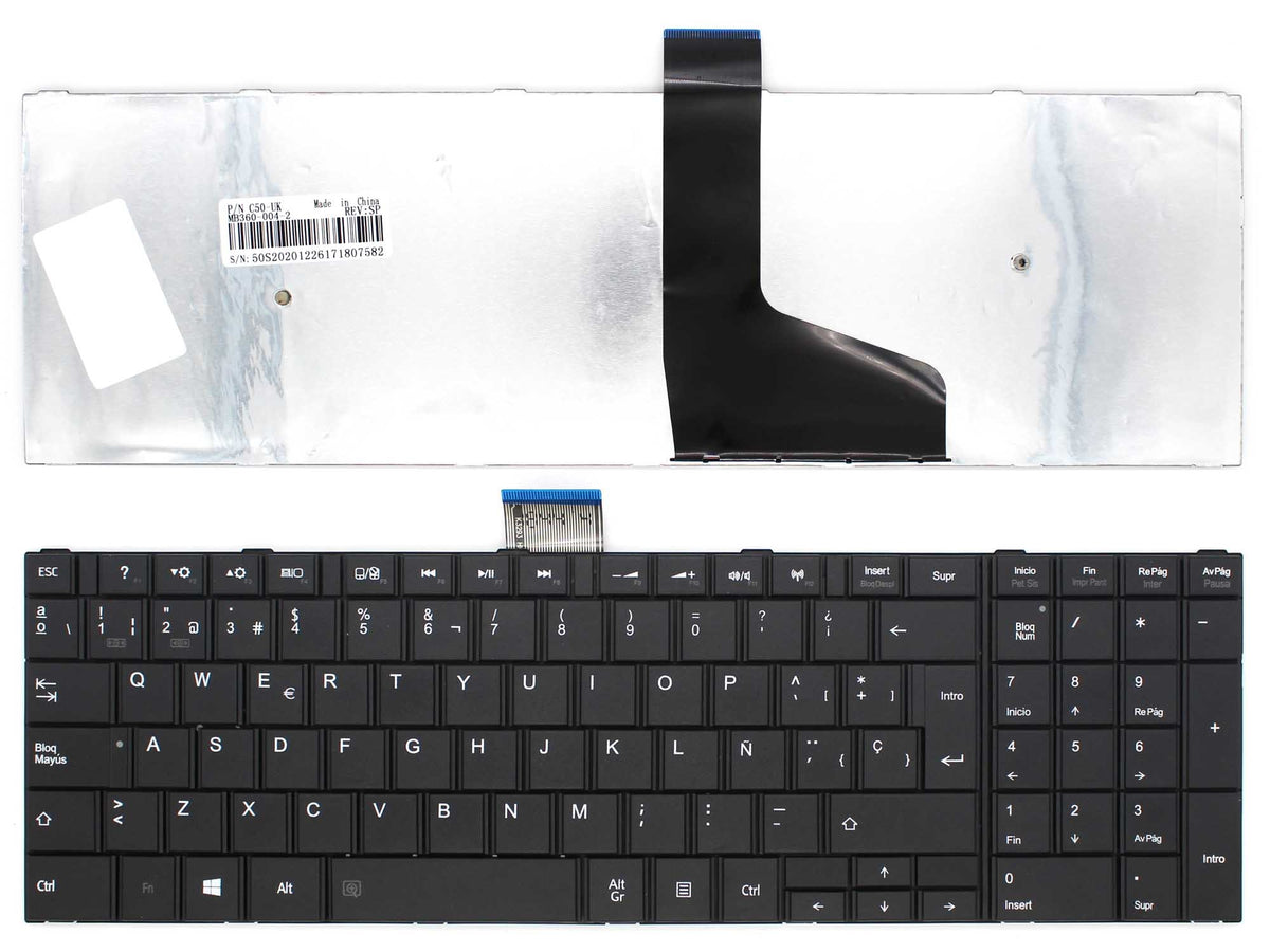 Teclado Para Portátil Toshiba Satellite Pro C50-A-1C8 C50D-A-113