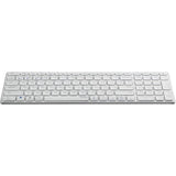 Teclado Portugues Rapoo E9700m Wireless Y Bluetooth Bt 3.0 5.0 Blanco