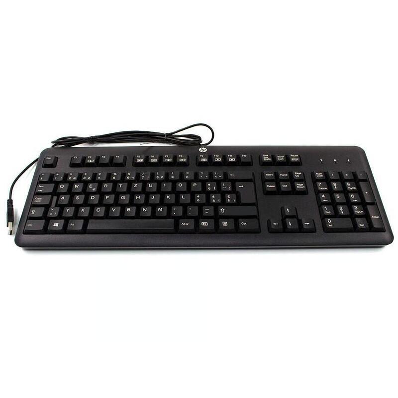 Teclado Reacondicionado Hp Kb57211  673647-Bl3 724720-Bl1 Español (Qwerty) Negro Con Cable Usb   1 Año De Garantia