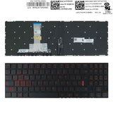 Teclado Retroiluminado En Rojo Para Portátil Lenovo Legion Y520 Y520-15ikb R720 R720-15ikb Negro