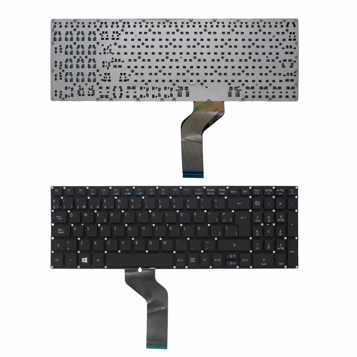 Teclado Retroiluminado Para Portátil Acer Spin 3 Sp315-51-54Mw