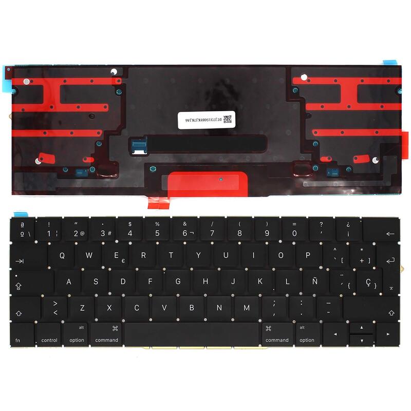 Teclado Retroiluminado Para Portátil Apple Macbook Pro A1707 15" Negro