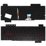 Teclado Retroiluminado Para Portátil Asus Tuf Gaming Fx504 Fx504gd Fx504ge Fx504gm Series