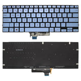 Teclado Retroiluminado Para Portátil Asus Zenbook Ux431 9z.Nfkbn.J0s Azul
