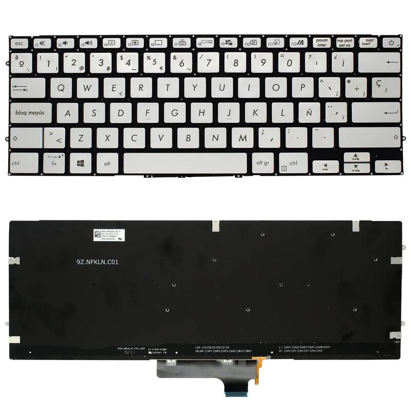 Teclado Retroiluminado Para Portátil Asus Zenbook Ux431 9z.Nfkbn.J0s