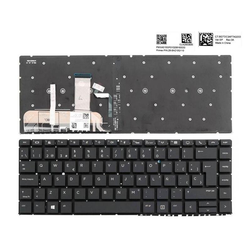 Teclado Retroiluminado Para Portátil Hp Elitebook X360 1040 G5 Series 2b-Baz10q110