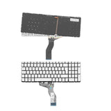 Teclado Retroiluminado Para Portátil Hp Pavilion 15 Ab Plata