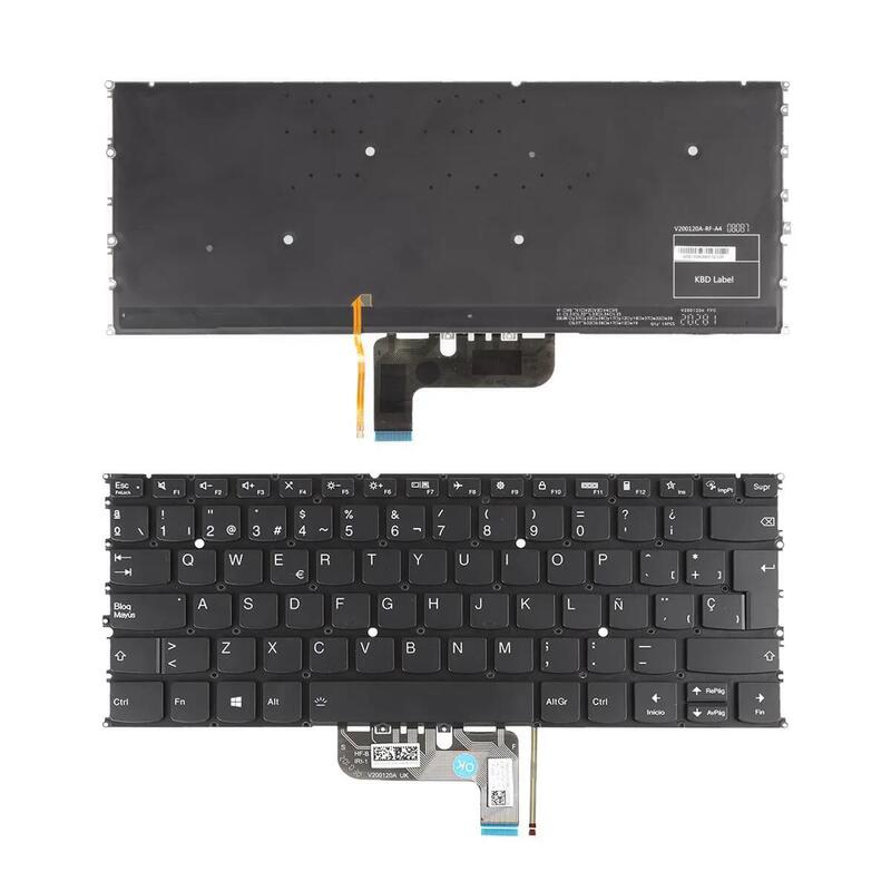 Teclado Retroiluminado Para Portátil Lenovo Ideapad Yoga 9 14itl5 9 14itl5 Negro