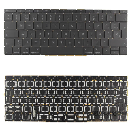 Teclado Retroiluminado Para Portátil Apple Macbook Pro A1708 13.3" Negro