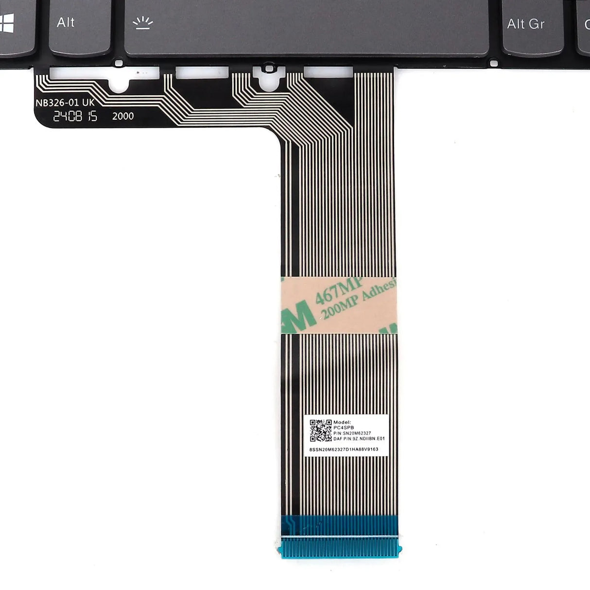 Teclado Retroiluminado Para Portátil Lenovo Ideapad V15 G2-Itl Series