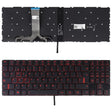 Teclado Retroiluminado En Rojo Para Portátil Lenovo Legion Y520 Y520-15Ikb R720 R720-15Ikb Negro