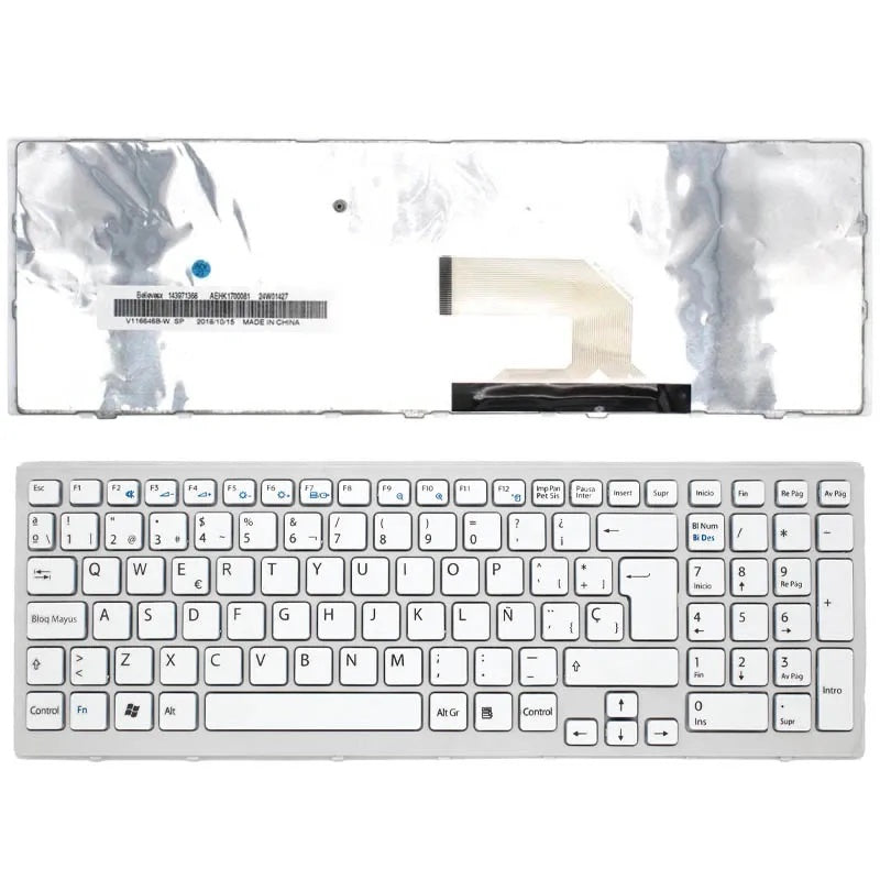 Teclado Para Portátil Sony Vaio Vpc-Eh2d0e/W Vpc-Eh1l8e/W Vpc-2a9e/W