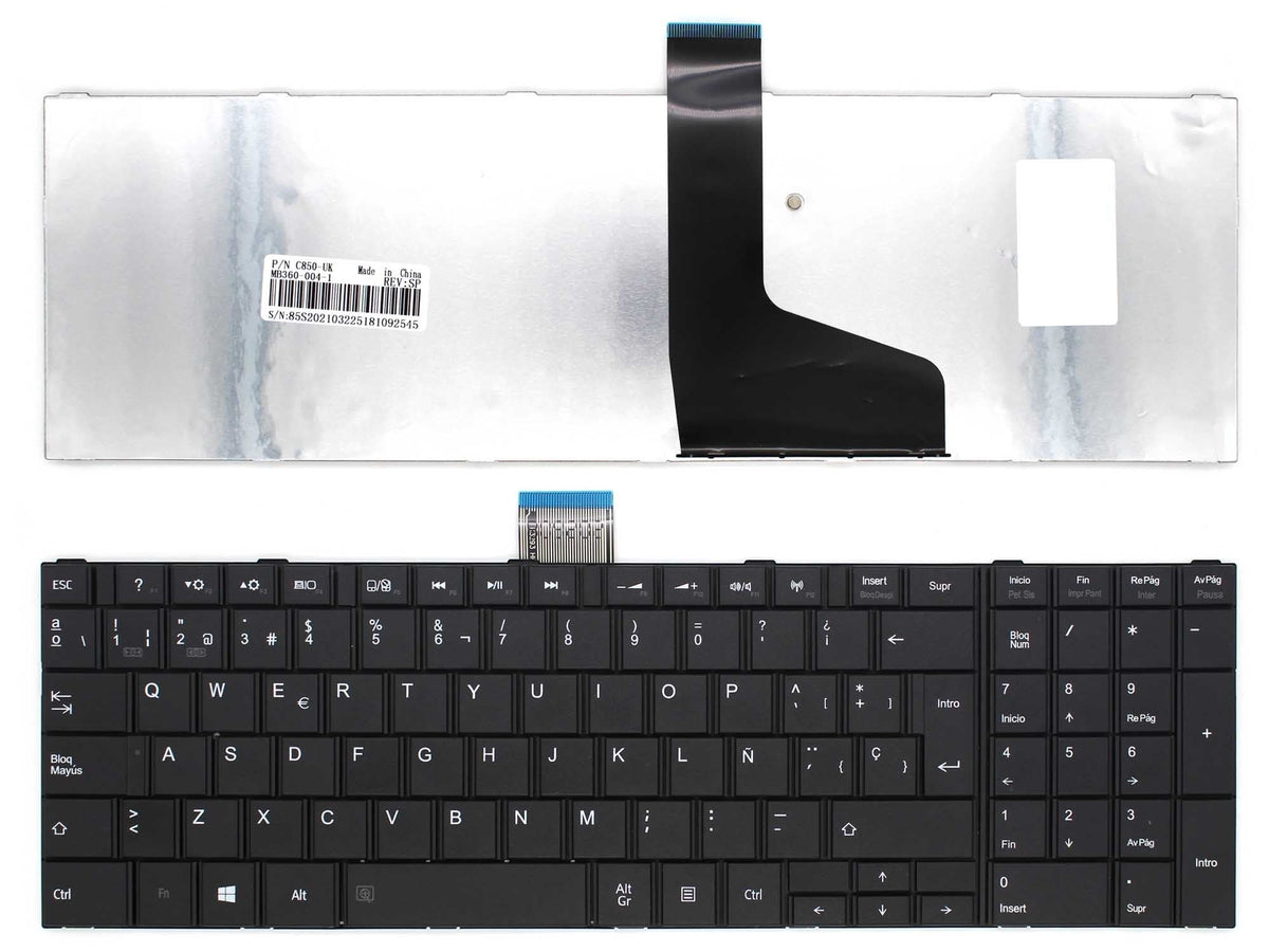 Teclado Para Portátil Toshiba 9z.N7usv.00s 6037b0068217 Tv0su Tv0sv