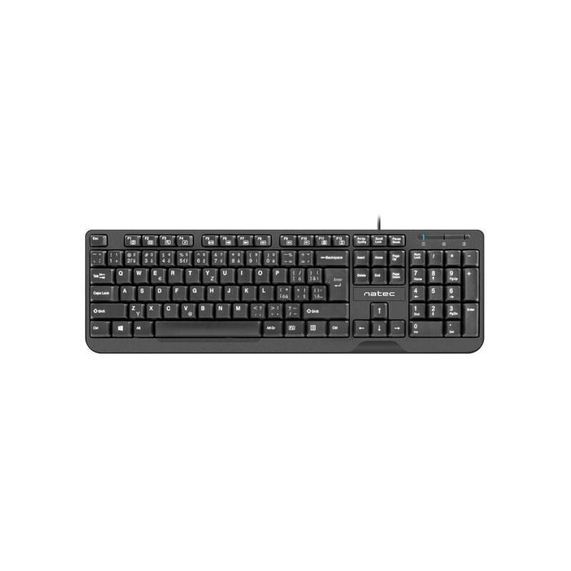 Teclado Trout Slim Usb Cz/Sk 1.8m Negra