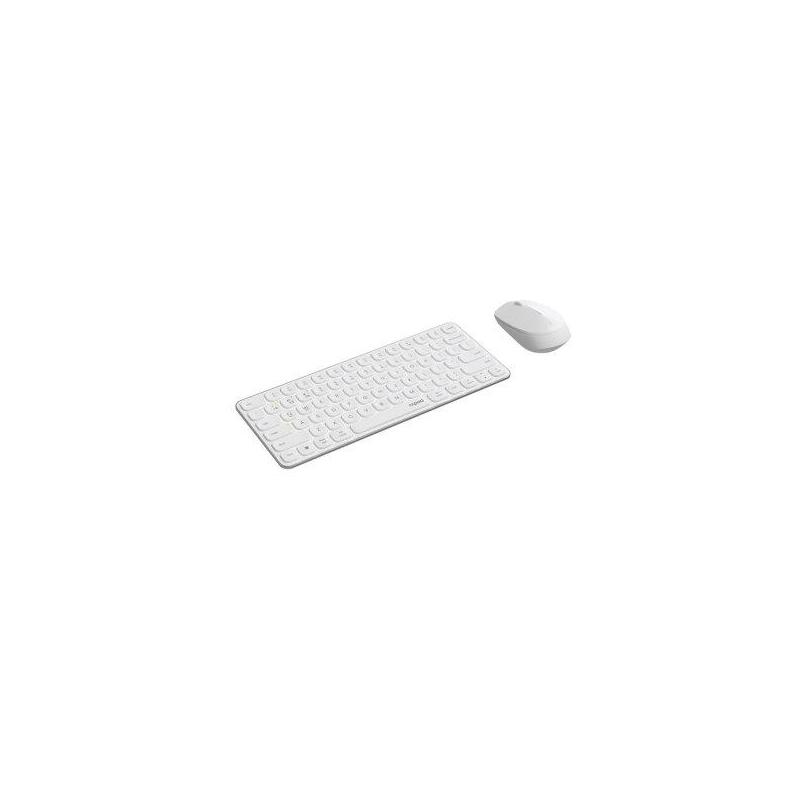 Teclado Y Mouse Rapoo Wireless Y Bluetooth 9010m 2,4ghz Bt 4.0 Bt 5.0 Ultradelgado Compacto Col