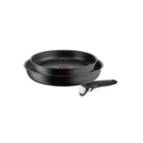 Tefal L7649253 Juego De Sartén Ingenio Ultimate, 3 Piezas, Negro