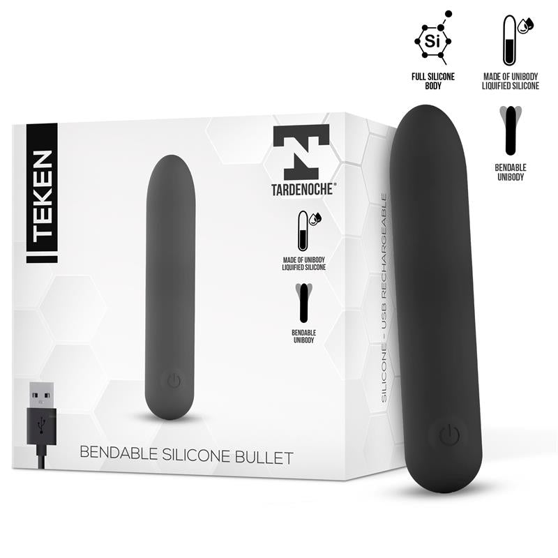 Teken Bala Vibradora Flexible Silicona Líquida Unibody Usb Magnético