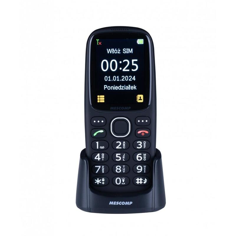 Telefon Komórkowy Dla Seniorów Mescomp Mt-166 Edgar Elegant 4gb