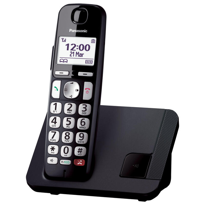 Teléfono Inalámbrico Dect Panasonic Kx-Tge250spb Personas Mayores Negro