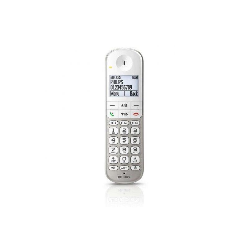 Teléfono Inalámbrico Philips Xl4901s 23 Plata Y Blanco