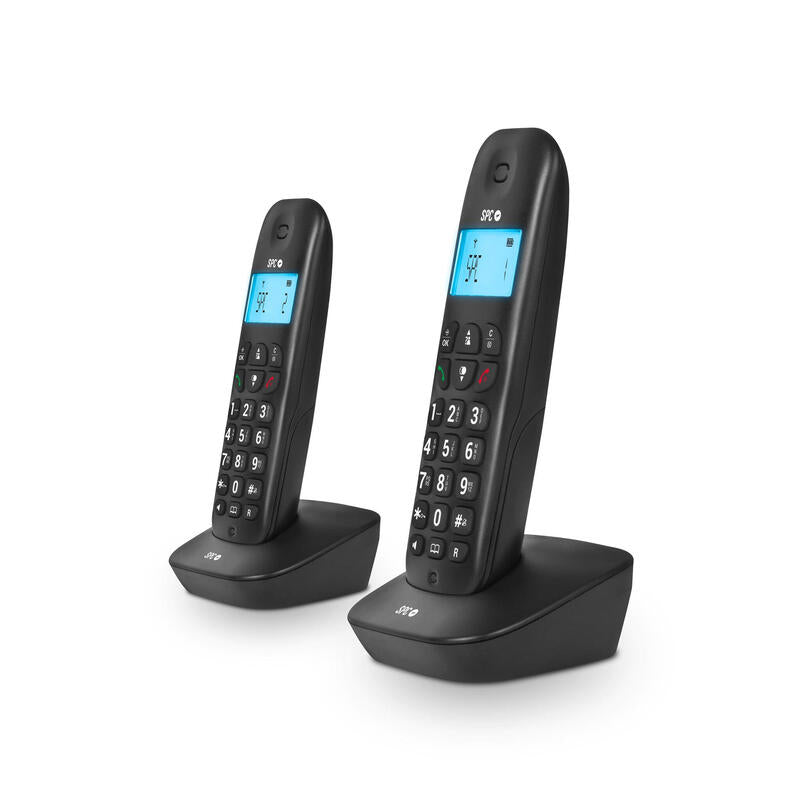 Teléfono Inalámbrico Spc Air Pro Duo 7302n Pack Duo Negro
