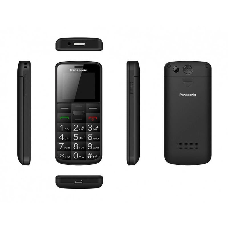 Teléfono Móvil Panasonic Kx-Tu110exb Para Personas Mayores Negro