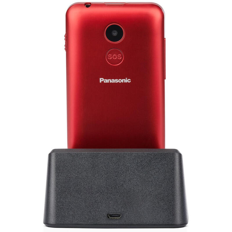 Teléfono Móvil Panasonic Kx-Tu155exrn Para Personas Mayores Rojo