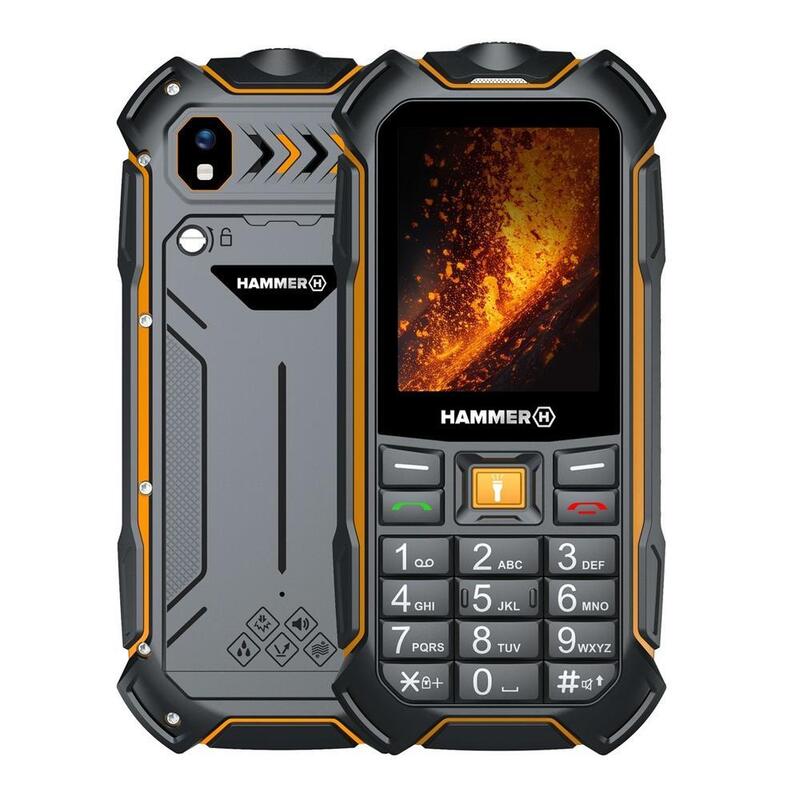 Telefono Movil Rugerizado Hammer Boost 2 Lte 2.4 " 2mpx 4g Negro Naranja